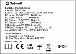 Outwell Akira 300 Power Station Draagbare Lithiumaccu -OASE Winkel 1070 1900 9f7df4ed c5db 4795 9fdb 697116fe000d 1280x960