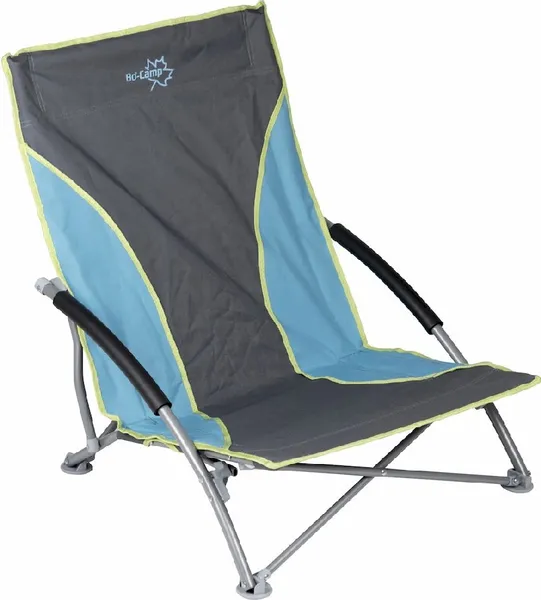 Bo-Camp Beach Chair Compact Vouwstoel - Blauw/grijs 1 Bo-Camp Beach Chair Compact Vouwstoel - Blauw/grijs