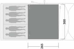 Outwell Greenwood 5 Vloerkleed - Grijs - 265 X 300 Cm -OASE Winkel 1235 1900 greenwood 5