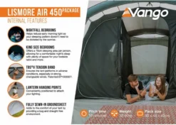 Vango Lismore Air 450 Opblaasbare Tunneltent - 4 Persoons - Groen 16 Vango Lismore Air 450 Opblaasbare Tunneltent - 4 Persoons - Groen -OASE Winkel 1900 1783 lismore air 450 package 4
