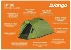 Vango Tay 200 Koepeltent - 2 Persoons - Groen 15 Vango Tay 200 Koepeltent - 2 Persoons - Groen -OASE Winkel 1900 1783 tay 200 2