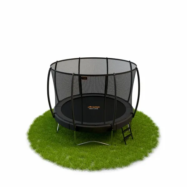 Avyna Pro-Line Trampoline Met Net En Ladder - Ø365 Cm - Grijs 6 Avyna Pro-Line Trampoline Met Net En Ladder - Ø365 Cm - Grijs - Afbeelding 6