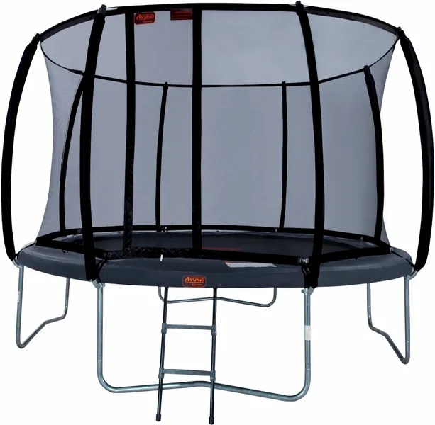 Avyna Pro-Line Trampoline Met Net En Ladder - Ø365 Cm - Grijs 1 Avyna Pro-Line Trampoline Met Net En Ladder - Ø365 Cm - Grijs