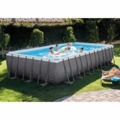 Intex Ultra Frame XTR Pool - 732 X 366 X 132 Cm - Met Zandfilterpomp En Accessoires -OASE Winkel 26362 in use