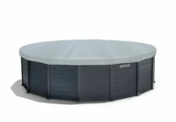 Intex Graphite Panel Pool - 478 X 124 Cm - Met Zandfilterpomp En Accessoires -OASE Winkel 26384gn afdekzeil 1