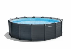 Intex Graphite Panel Pool - 478 X 124 Cm - Met Zandfilterpomp En Accessoires -OASE Winkel 26384gn blanco 1