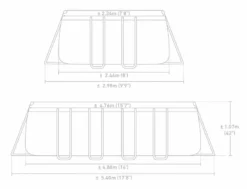 Intex Oval Prism Frame Pool - 610 X 305 X 122 Cm - Met Filterpomp En Accessoires -OASE Winkel 26792gn zwembadformaat