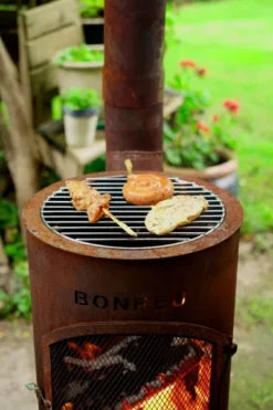 Bonfeu BonGiano LP Tuinhaard - Corten -OASE Winkel 3002r 15 ambiance