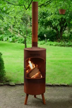 Bonfeu BonTino LP Tuinhaard - Corten -OASE Winkel 3501r 13 ambiance