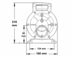 LX TDA75 Spa Circulatiepomp 0,75 PK -OASE Winkel 3769.3 1