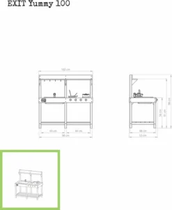 EXIT TOYS EXIT Yummy 100 Houten Speelkeuken Buiten 11 EXIT TOYS EXIT Yummy 100 Houten Speelkeuken Buiten -OASE Winkel 51.10.10.00 3