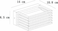 Lucide Malta Led Wandlamp - Zwart -OASE Winkel 651 1200 15800 05 30 technical drawing