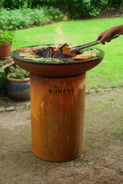 Bonfeu BonBiza Vuurschaal Bbq - Corten -OASE Winkel 8001r 15 ambiance