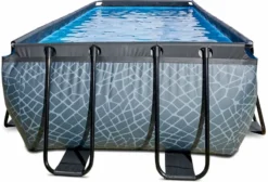 EXIT TOYS EXIT Stone Zwembad - 400 X 200 X 122 Cm - Met Zandfilterpomp En Trap -OASE Winkel 814 1200 exit 30 27 42 00 int 3