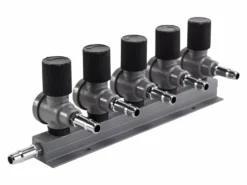 9mm Luchtverdeler Met Kraan - 5 Uitgangen