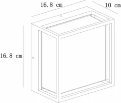 Lucide Singa Wandlamp Led - Zwart -OASE Winkel 900 1055 15801 10 30 technical drawing