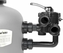 W'eau SPE-500 Side Mount Zandfilter 12m³ -OASE Winkel 900 1071 side mount blackgrey 3