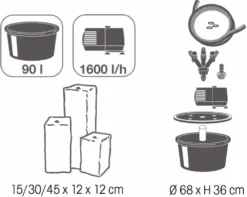 Ubbink AcquaArte Taranto Waterornament -OASE Winkel 900 1127 8711465083041 3
