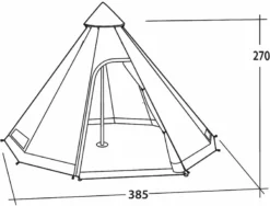 Easy Camp Moonlight Tipi 8 Familietent - 8 Persoons 27 Easy Camp Moonlight Tipi 8 Familietent - 8 Persoons -OASE Winkel 900 1182 120381 moonlight tipi drawing perspective2