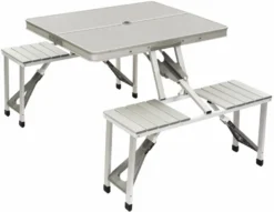 Bo-Camp 136 X 85 Inklapbare Picknicktafel - Aluminium