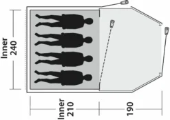 Outwell Earth 4 Tunneltent - 4 Persoons -OASE Winkel 900 1234 f92a9958 f84b 48cb 9b17 4ed7df549566 1280x960