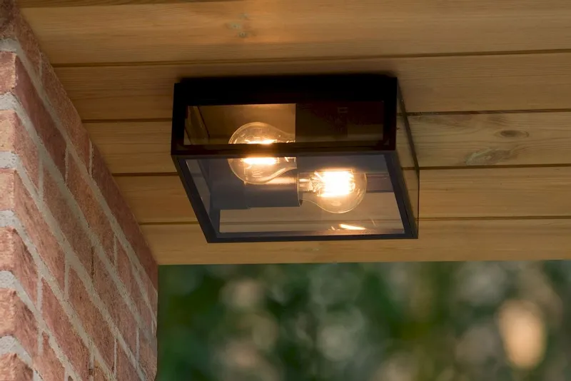 Lucide Dukan E27 Plafondlamp - Zwart 5 Lucide Dukan E27 Plafondlamp - Zwart - Afbeelding 5