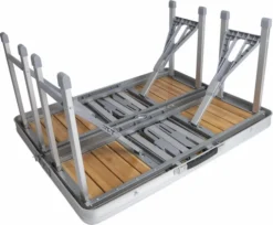 Bo-Camp 136 X 85 Inklapbare Picknicktafel - Bamboe -OASE Winkel 900 1350 1404800 05