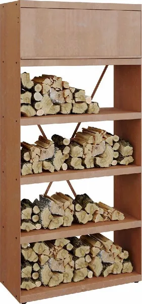 OFYR Wood Storage Corten 100 2 OFYR Wood Storage Corten 100 - Afbeelding 2