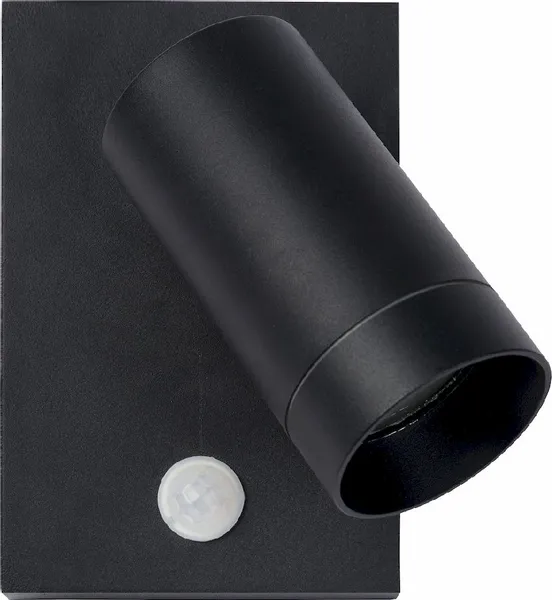 Lucide Taylor GU10 Sensor Wandspot - 1 Spot - Zwart 4 Lucide Taylor GU10 Sensor Wandspot - 1 Spot - Zwart - Afbeelding 4