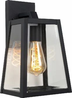 Lucide Matslot E27 Wandlamp - Zwart