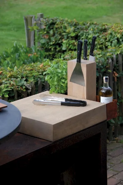 OFYR Island Corten 100 Teak Wood 2 OFYR Island Corten 100 Teak Wood - Afbeelding 2