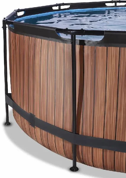 EXIT TOYS EXIT Wood Zwembad - 360 X 122 Cm - Met Zandfilterpomp En Trap 3 EXIT TOYS EXIT Wood Zwembad - 360 X 122 Cm - Met Zandfilterpomp En Trap - Afbeelding 3