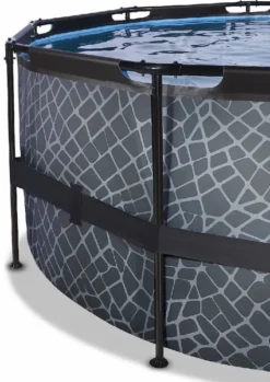 EXIT TOYS EXIT Stone Zwembad - 488 X 122 Cm - Met Zandfilterpomp En Trap -OASE Winkel 900 638 exit 30 27 16 00 int 3