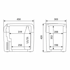 Dometic TropiCool TCX 21 Elektrische Koelbox - 21 Liter -OASE Winkel 900 900 tc21fl 9105302085 p400 t400