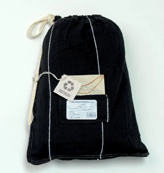 Amazonas Barbados 2 Persoons Hangmat - Zwart 3 Amazonas Barbados 2 Persoons Hangmat - Zwart - Afbeelding 3