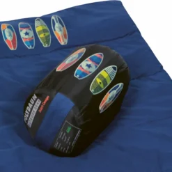 Polydaun Beach House Junior Kinderslaapzak - Surfbord -OASE Winkel beach house surf detail