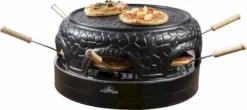 Bestron Pizza Gourmetset - 6 Personen -OASE Winkel bestron pizzaoven 6 personen 12