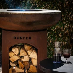 Bonfeu BonBiza Open Vuurschaal Bbq - Corten -OASE Winkel bonfeu mosselen 2