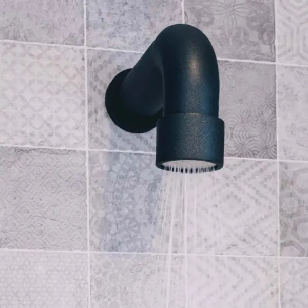 JEE-O Soho Buitendouchekop Muurbevestiging - Matzwart RVS 2 JEE-O Soho Buitendouchekop Muurbevestiging - Matzwart RVS - Afbeelding 2