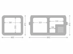 Dometic CFX3 75 Beschermhoes -OASE Winkel cfx3 75