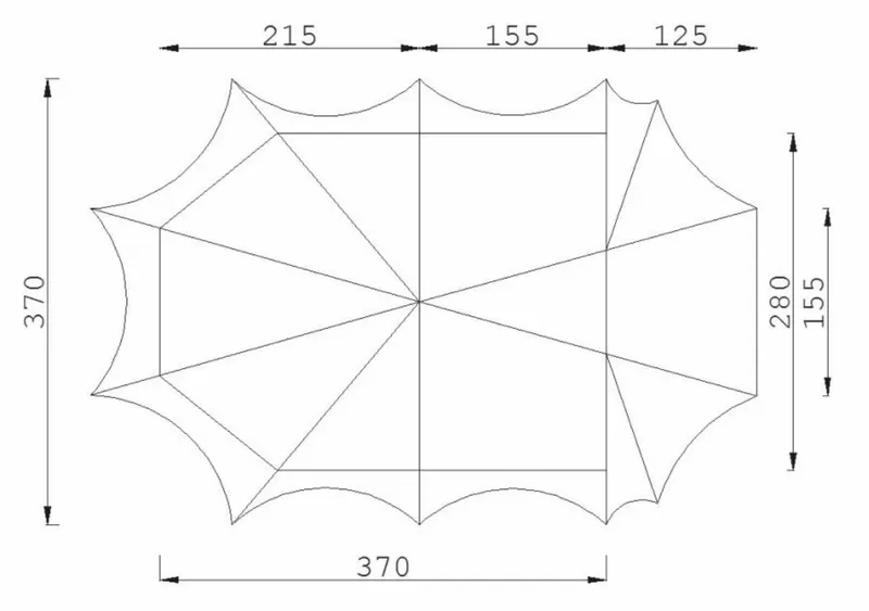 ESVO Bedouin 280 Piramidetent - 3-4 Persoons 11 ESVO Bedouin 280 Piramidetent - 3-4 Persoons - Afbeelding 11