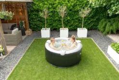EXIT TOYS EXIT Silver Classic Opblaasbare Spa - 3 Persoons -OASE Winkel exit silver classic opblaasbare spa 3 persoons in tuin sfeer boven