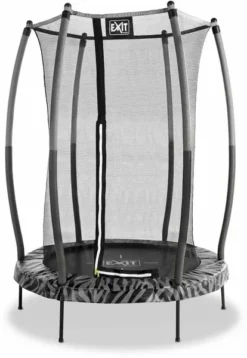 EXIT TOYS Exit Tiggy Junior 140 Cm Trampoline Met Net - Zwart/grijs
