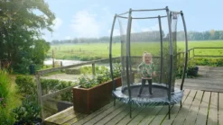 EXIT TOYS Exit Tiggy Junior 140 Cm Trampoline Met Net - Zwart/grijs -OASE Winkel exit 10 00 70 00 int 7 resultaat