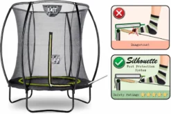 EXIT TOYS Exit Silhouette Trampoline Met Net - Ø 183 Cm - Zwart -OASE Winkel exit 12 93 06 00 int 3 resultaat