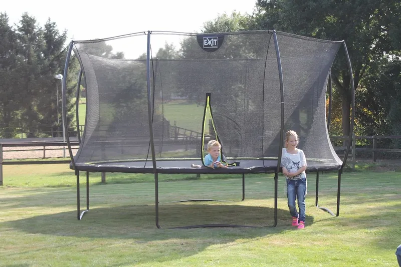 EXIT TOYS Exit Silhouette Trampoline Met Net - Ø 427 Cm - Zwart 9 EXIT TOYS Exit Silhouette Trampoline Met Net - Ø 427 Cm - Zwart - Afbeelding 9