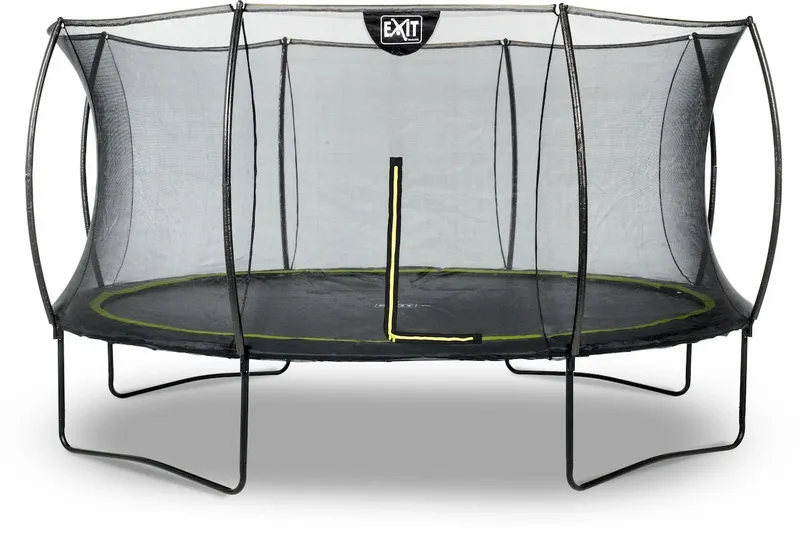 EXIT TOYS Exit Silhouette Trampoline Met Net - Ø 427 Cm - Zwart 1 EXIT TOYS Exit Silhouette Trampoline Met Net - Ø 427 Cm - Zwart