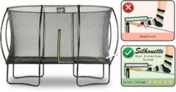 EXIT TOYS Exit Silhouette Trampoline Met Net - 366 X 244 Cm - Zwart -OASE Winkel exit 12 93 82 00 int 4 resultaat