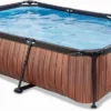 EXIT TOYS EXIT Wood Zwembad - 300 X 200 X 65 Cm - Met Filterpomp