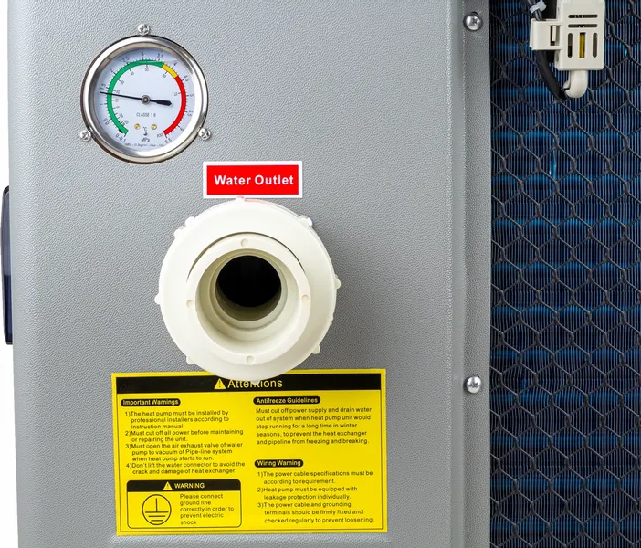 W'eau Full Inverter Zwembad Warmtepomp - 27,3 KW (krachtstroom) 7 W'eau Full Inverter Zwembad Warmtepomp - 27,3 KW (krachtstroom) - Afbeelding 7